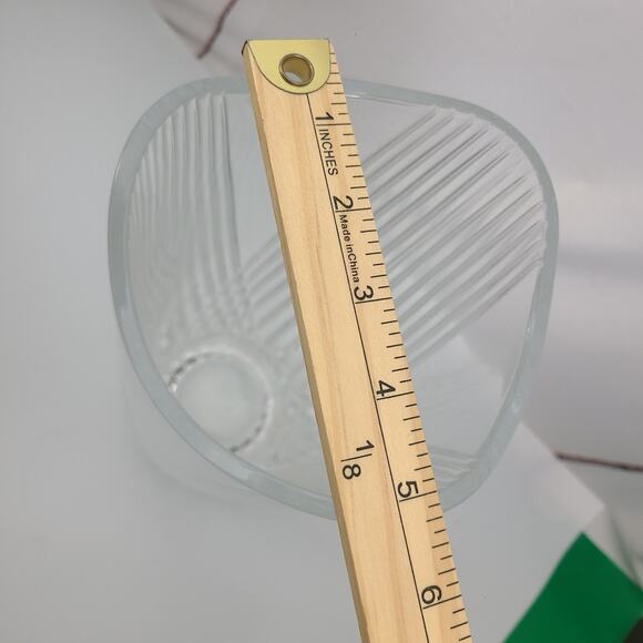 Glass of Cristal D'arques Made In Frances l Clear Glass Vase Decoration OLD Vase - Picture 6 of 6